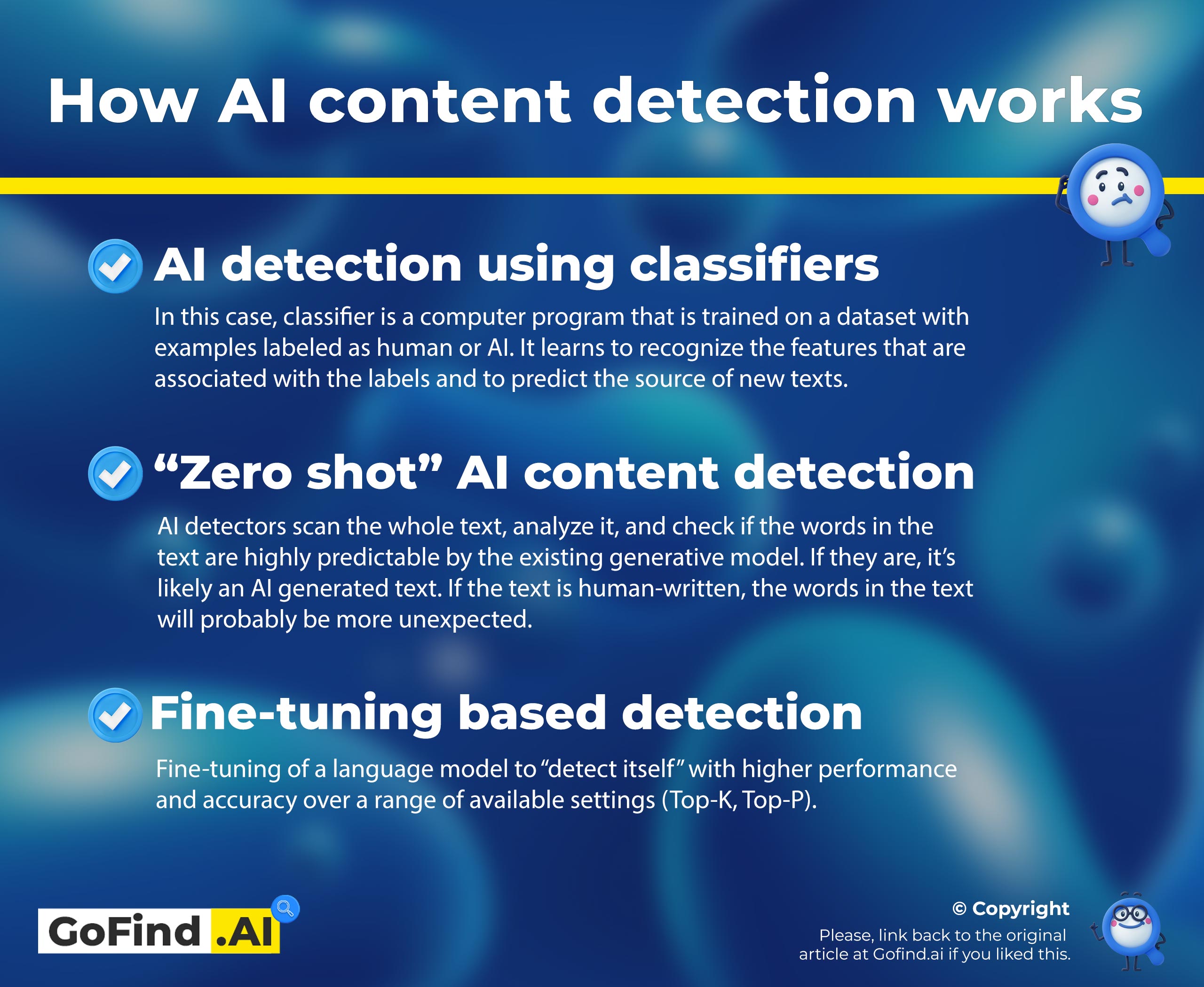How AI content detectors work