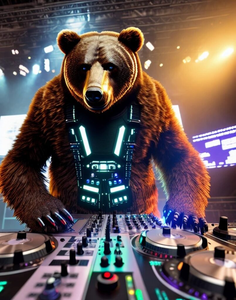 A bear DJ