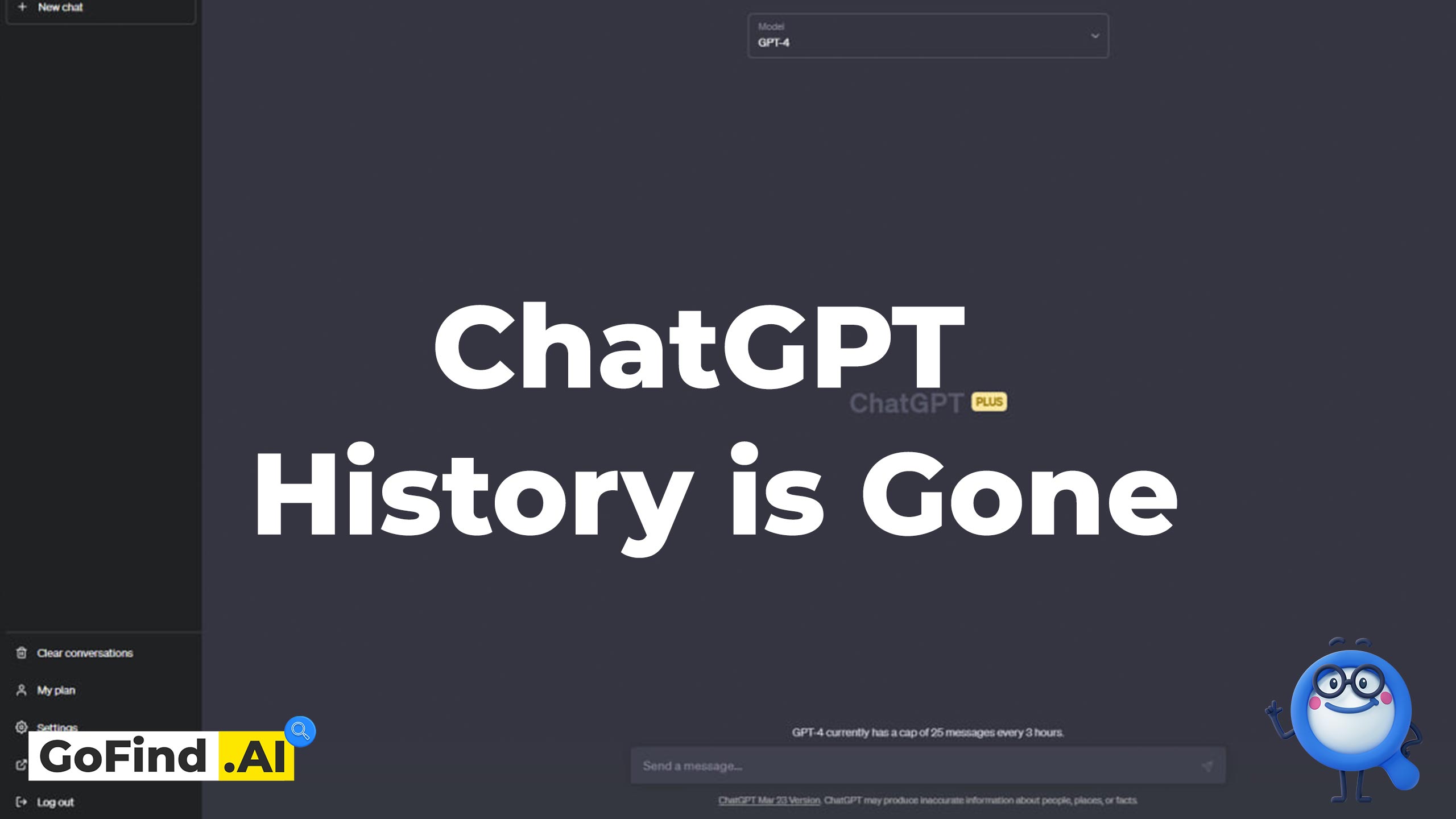 ChatGPT History is Gone.